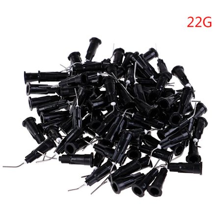 100 stk. Dental Flowable Komposit Flow Resin Syre Ætsende Gel Applikator Forsyninger Tips Doseringssprøjter Irrigationsnålespids