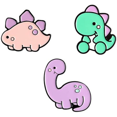 3 kpl Söpö Dinosaurus Rintaneula Emali Pinsi Eläin Pinsisetti Dinosaurus Sarja Rintaneula Väri Rintaneula Lahja Pojille Lapsille Vaatteet Hattu Reput 