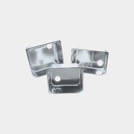 Lavello barca CAN Steel, rettangolare, 335 x 250 mm, acciaio inossidabile, argento