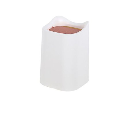 Mini Skrivebords Papirkurv Bærbar Bordkurv med Svinglåg, til Badeværelse, Soveværelse, Køkken
