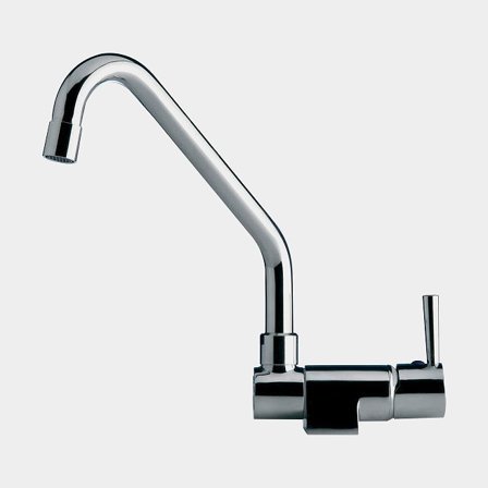 Single-lever mixer boat Barka ML1100L, with foldable & swiveling spout, 3/8" G (BSP), chrome-plated brass