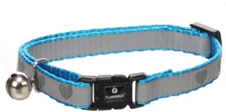 Refleks Kattehalsbånd, Blå - 20-34cm