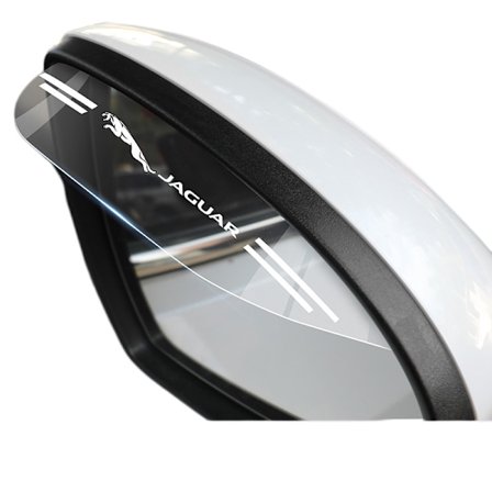 2 kpl läpinäkyvä peili sade visiiri savu suoja, taustapeili sivupeili sade kulmakarva, soveltuu Jaguar taustapeili sivupeili sade kulmakarva