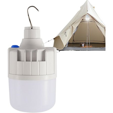 Genopladelige Pærer | Lyser Ved Strømafbrydelse | Selvopladende Nødlamper | USB-genopladelige Hvide LED-pærer | Superstærke