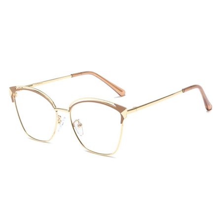 Anti-Blue Light Briller Runde Briller BRUN