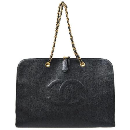 Chanel Vintage, Pre-owned Leather chanel-bags Zwart, Dames, Maat:ONE Size