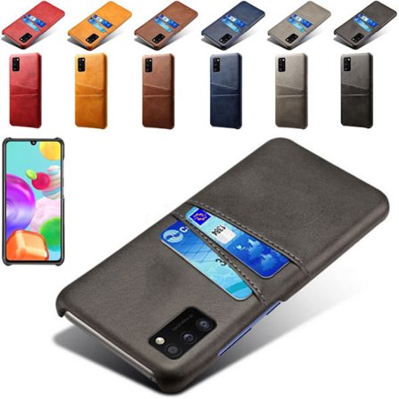 Samsung Galaxy A41 -kotelo suojakotelo nahka kortti näytä amex -