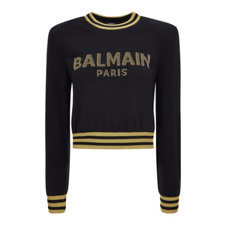 Balmain - Hoodies - Svart - Dam - Storlek: 38 Eu, Dam, Storlek: 38 EU