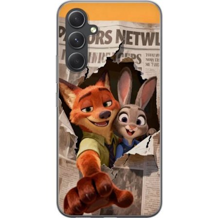 Kompatibelt mobiltelefondeksel for Samsung Samsung Galaxy S24 Zootopia Disney-filmeventyr dyreby