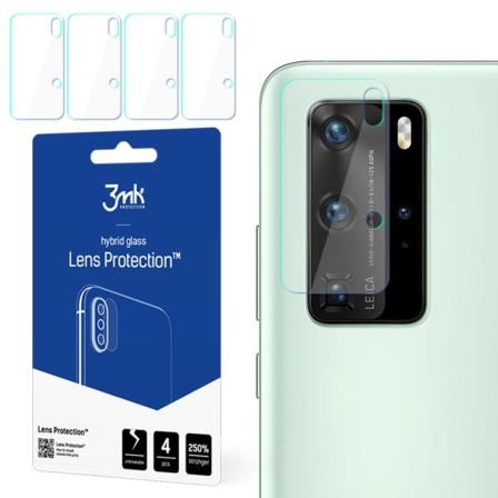 4-pack 3mk Flexibleglass Huawei P40 Pro Linsskydd Kamera Transparent
