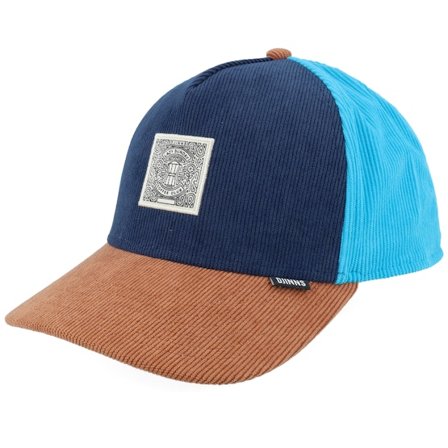 Djinns - Ble adjustable Czapka Z Daszkiem - New Hft Lazy Corduroy Navy/Rust/Turquoise A-Frame Adjustable @ Hatstore