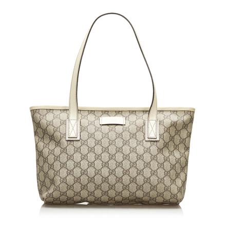Gucci Vintage, Pre-owned Tote Bag Grijs, Dames, Maat:ONE Size