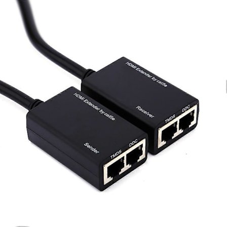 30M HDMI over RJ45 CAT5e CAT6 LAN Ethernet Balun Extender Repeater Opptil 1080P_MGF