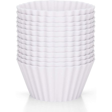 12-pack återanvändbara muffinsformar - Premium silikon, miljövänlig, B