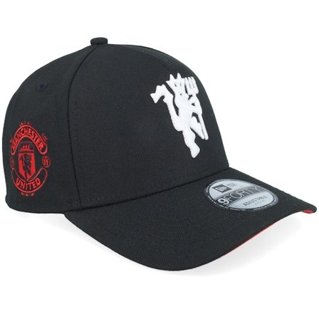 New Era - Football Svart adjustable Caps - Manchester United 9FORTY Black A-Frame Adjustable @ Hatstore