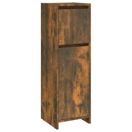 Vidaxl Badrumsskåp Rökfärgad Ek 30x30x95 Cm Konstruerat Trä Brun