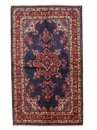 Hamadan Shahrbaf Rug Hand Knotted 132X219