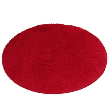 40cm Rund Plyschmatta Mjuk Bad Sovrum Halkfri Golv Duschmatta Yoga Plysch Rund Matta Heminredning