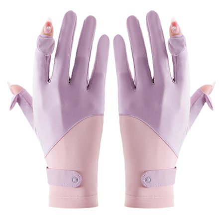 Silkehandsker - Splice Ice Silk Solbeskyttelseshandsker, Lilla