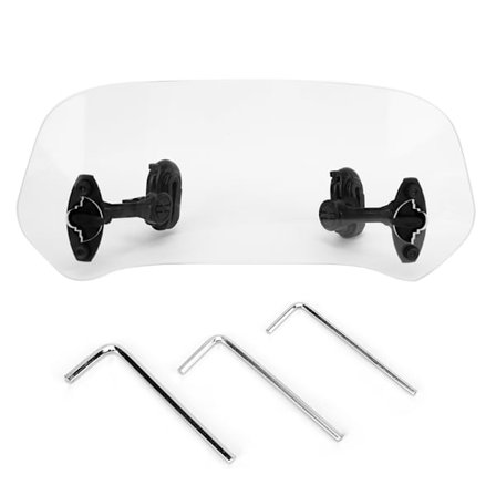 Moottoripyörän tuulilasin jatke säädettävä tuulen sadeilman ohjain lisäspoileri kirkas näyttö