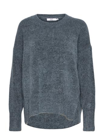 Cc Heart Alpaca Sweater Blue Coster Copenhagen