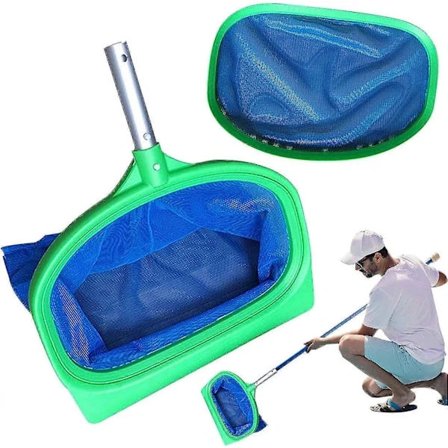 Poolhåv, Skimmernet til pool med ultrafint net, Poolskimmernet, Damhåv, Til poolrengøring