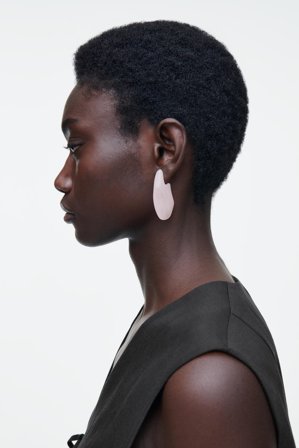 COS Mismatched Pebble Earrings in Pink - Women