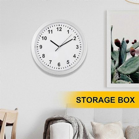 Seinäkello piilotettu kassakaappi, Kellon kassakaappi salainen piilotettu seinäkello salaiselle kätkölle rahalle käteiselle koruille