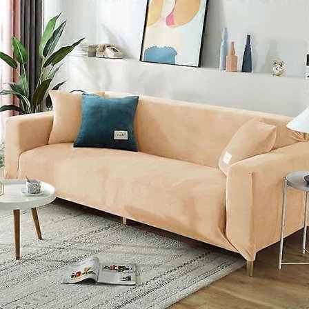 Vinterfløjlssofabetræk Kompatible med stue Elastiske møbelsofabetræk Chaiselong Hjørne L-formet sofabetræk 1 /2 /3 /4-WELLNGS