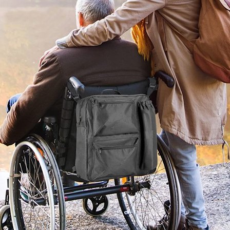 Rullstolsväska | Universalryggsäck för elscooter | Vadderad Re