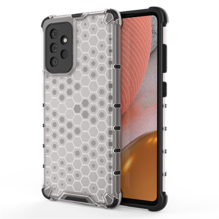 Honeycomb Asia panssari kansi TPU puskuri Samsung Galaxy A72 4G läpinäkyvä