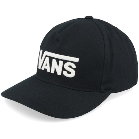 Vans - Černá adjustable Kšiltovka - Drop V Logo Black Adjustable @ Hatstore