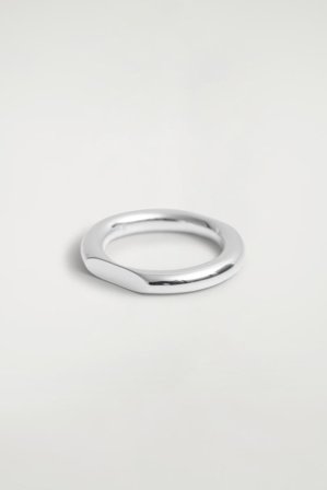 COS Women's Anillo Esculpido in Plateado
