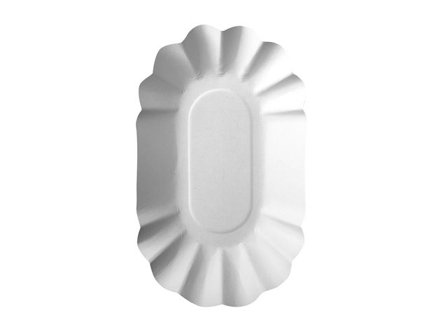 PAPSTAR Tallrik 90x160x30mm vit 250/fp - Lyreco - Kök och servering - Engångsartiklar - Tallrikar - Papper