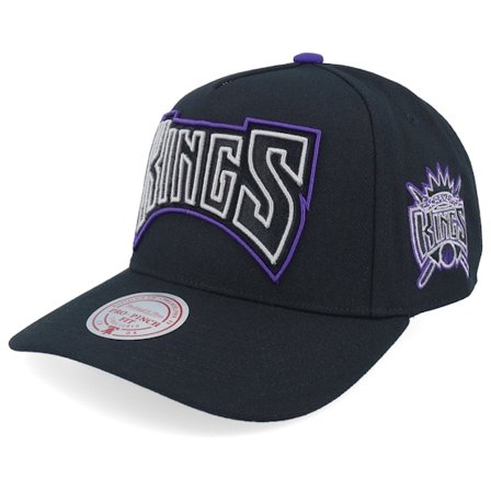 Mitchell & Ness - NBA Schwarz Adjustable Cap - Sacramento Kings Class Act Pro Hwc Black A-Frame Adjustable @ Hatstore