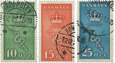 Danmark 1929 - AFA 178-180 - Stemplet