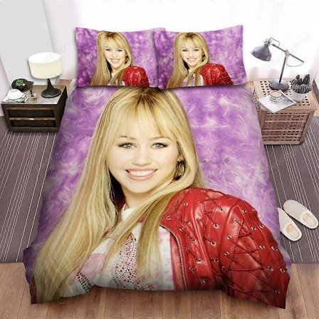 v1823 Lakanat Hannah Montana Violetti Pussilakanasetti Pehmeät Super Lakanat IU1823