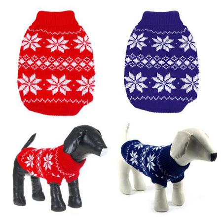 Stickad Hundtröja Blå M