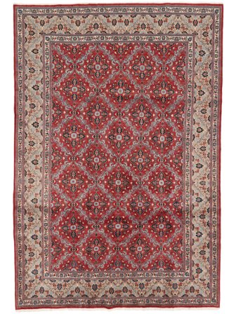 Moud Sherkat Farsh Vloerkleed 207X307 Donkerrood/Bruin Wol, Perzië/Iran