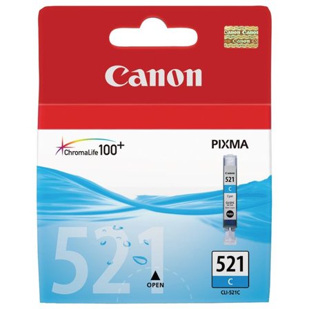 Canon Bläckpatron PIXMA CLI-521 C, 2934B001, ChromaLife100+-bläck, cyan, singelförpackning - Lyreco - Toner och bläck - Bläckpatroner - Bläckpatroner 