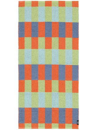 Favola Tapis D’intérieur/Extérieur Lavable 70X150 Petit Orange/Bleu