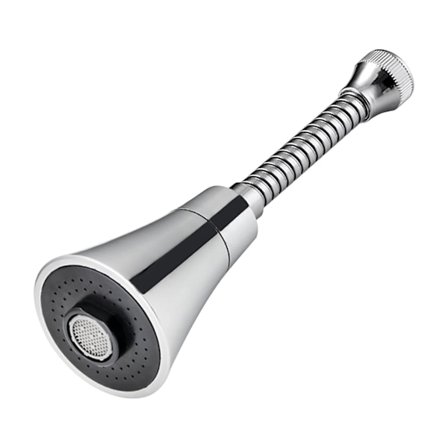 Kranmunstycke, roterande vattenbesparande filterförlängare med treläges booster-munstycke stänkskydd