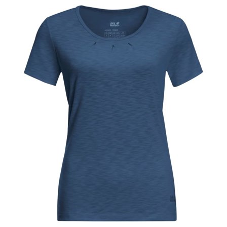 Jack Wolfskin Women's Travel Drape Tee Women short-sleeved sweaters Blue XS