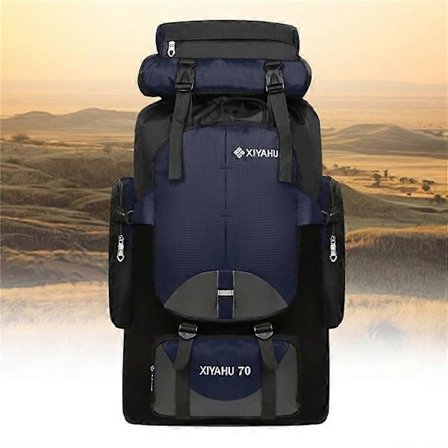 70L Stor Sportsryggsekk Vanntett Bag Ryggsekk for Utendørs Klatring Fotturer-WELLNGS