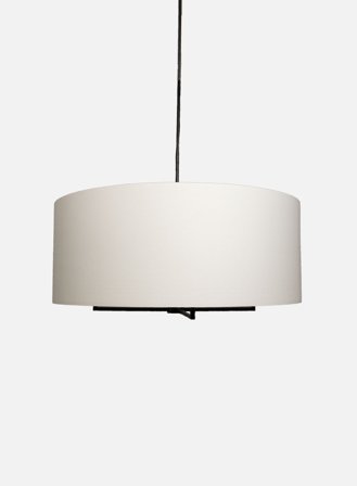 Nicola skjerm ø82 cm - hvit lin