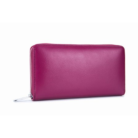 RFID card holder genuine leather large - in 3 colors