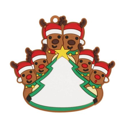 Juldekorationar älgberlock personliga listor familjedekorationer