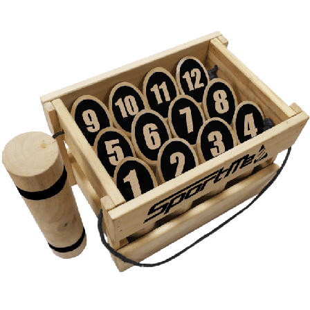 Sportme Nummerkubb I Låda Uteleksaker Brun