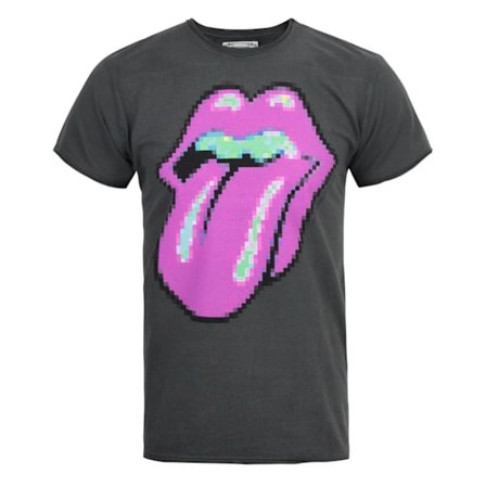 Amplified Mens The Rolling Stones T-Shirt M Charcoal
