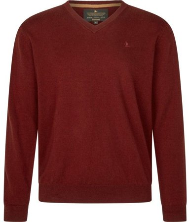 Seeland M's Pine V-Neck Pullover Merlot